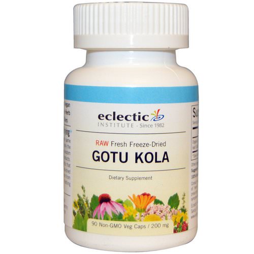Eclectic Institute, Gotu Kola, 200 mg, 90 Non-GMO Veg Caps فوائد