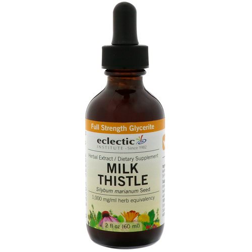 Eclectic Institute, Milk Thistle, 2 fl oz (60 ml) فوائد