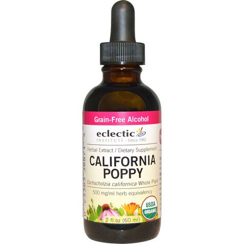 Eclectic Institute, Organic, California Poppy, 2 fl oz (60 ml) فوائد