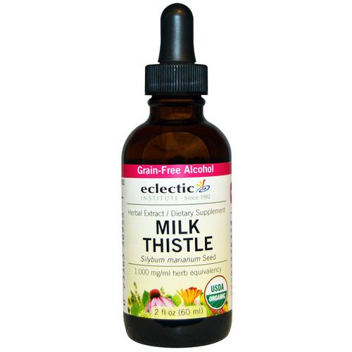 Eclectic Institute, Organic Milk Thistle, 2 fl oz (60 ml) فوائد