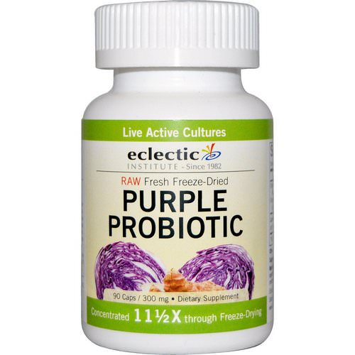 Eclectic Institute, Purple Probiotic, 300 mg, 90 Caps فوائد