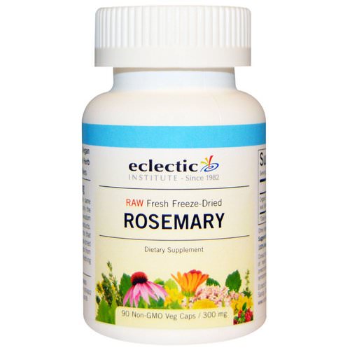 Eclectic Institute, Rosemary, 300 mg, 90 Veggie Caps فوائد