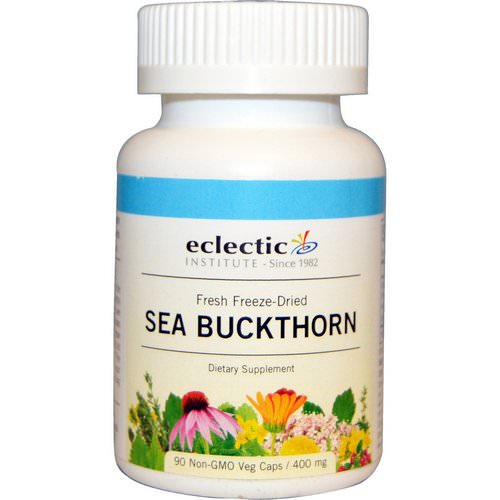 Eclectic Institute, Sea Buckthorn, 400 mg, 90 Non-GMO Veggie Caps فوائد