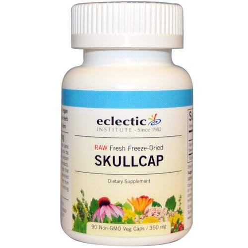Eclectic Institute, Skullcap, 350 mg, 90 Non-GMO Veggie Caps فوائد