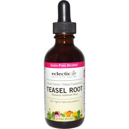 Eclectic Institute, Teasel Root, Grain-Free Alcohol, 2 fl oz (60 ml) فوائد