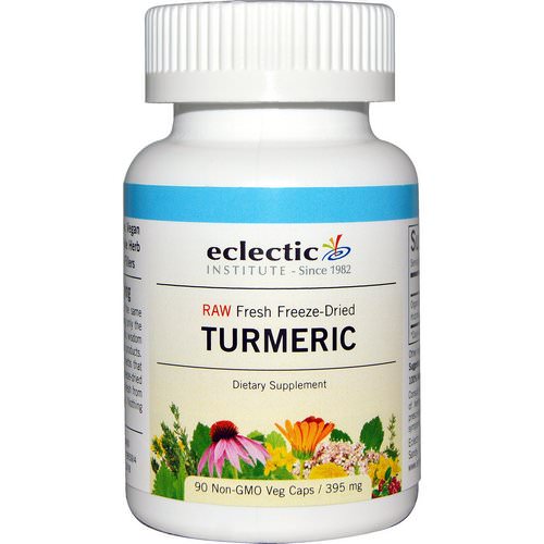 Eclectic Institute, Turmeric, 395 mg, 90 Non-GMO Veggie Caps فوائد