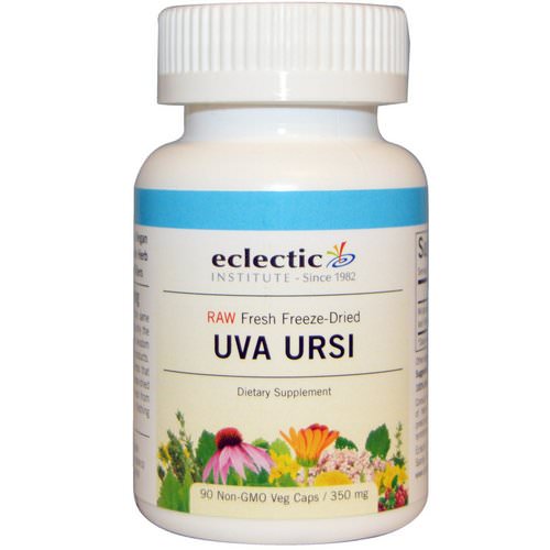Eclectic Institute, Uva Ursi, 350 mg, 90 Non-GMO Veggie Caps فوائد