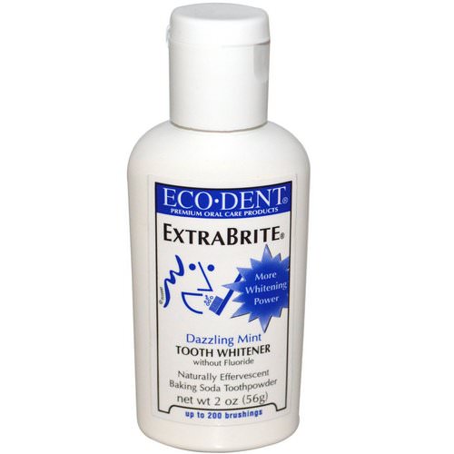 Eco-Dent, ExtraBrite, Dazzling Mint, Tooth Whitener, Without Fluoride, 2 oz (56 g) فوائد