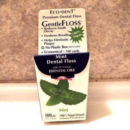Eco-Dent Dental Floss - خيط تنظيف الأسنان, العناية بالفم, حمام
