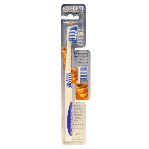 Eco-Dent, Terradent Med5, Adult 31, Medium, 1 Toothbrush, 1 Spare Brush Head فوائد