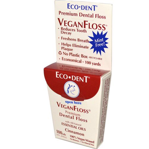 Eco-Dent, VeganFloss, Cinnamon, 100 yds (91.44 m) فوائد