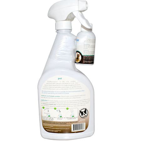 EcoDiscoveries, Pet Deodorizer & Stain Remover, 2 fl oz ( 60 ml) Concentrate w/ 1 Spray Bottle:مزيلات الرائحة,صمة عار للحي,انات الأليفة
