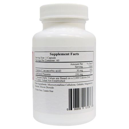 Ecological Formulas, Placenta (Lyophilized), 60 Capsules:Immune, أنفلونزا