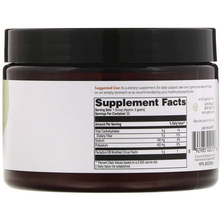 Econugenics, PectaSol-C Modified Citrus Pectin, Powder, 150 g:التطهير, التخلص من السم,م