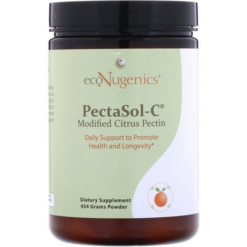 Econugenics, PectaSol-C, Modified Citrus Pectin, Powder, 454 g فوائد