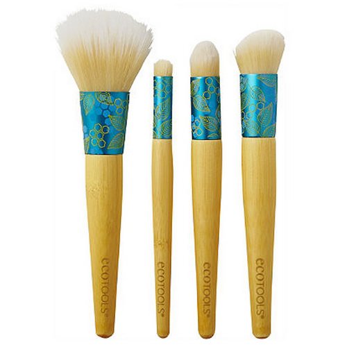 EcoTools, Four-Piece Beautiful Complexion Set, 4 Brushes فوائد