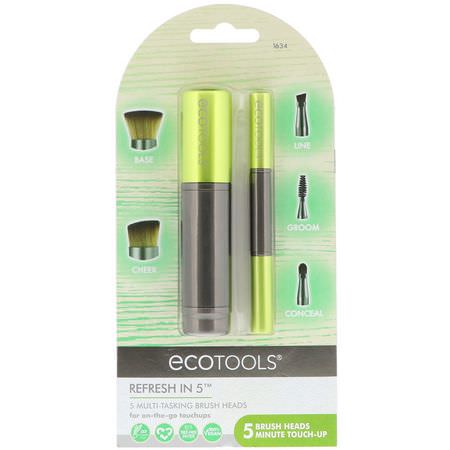 EcoTools, Refresh In 5, 5 Multi-Tasking Brush Heads:فرش المكياج, الجمال