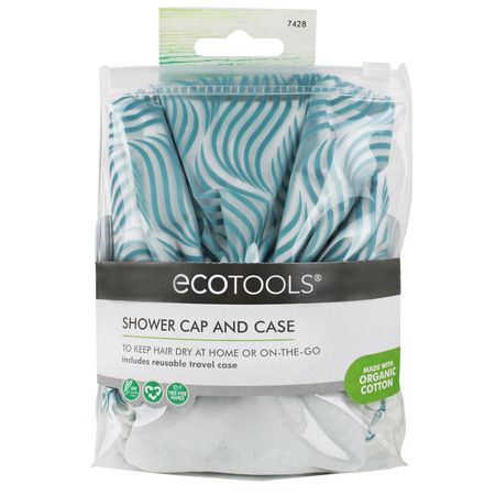 EcoTools, Shower Cap & Case, 1 Set:حمام, دش