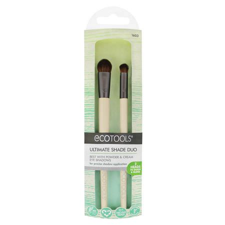 EcoTools, Ultimate Shade Duo, 2 Brushes:فرش الماكياج ,الجمال