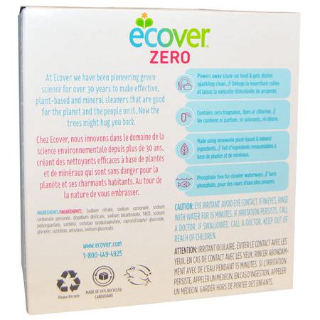 Ecover, Zero, Automatic Dishwasher Tablets, Fragrance Free, 25 Tablets, 17.6 oz (0.5 kg):منظفات الأ,اني, طبق
