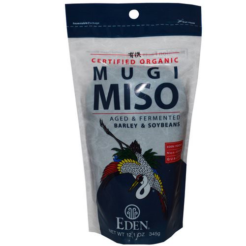 Eden Foods, Certified Organic Mugi Miso, Barley & Soybeans, 12.1 oz (345 g) فوائد