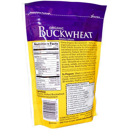 Eden Foods, Organic, Buckwheat, Hulled Whole Grain, 16 oz (454 g):الخبز ,الحب,ب