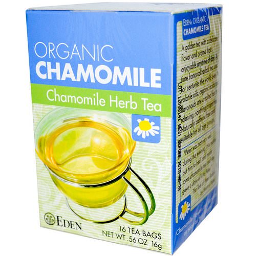 Eden Foods, Organic, Chamomile Herb Tea, 16 Tea Bags, .56 oz (16 g) فوائد