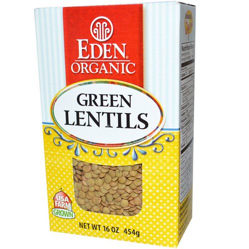 Eden Foods, Organic, Green Lentils, 16 oz (454 g) فوائد