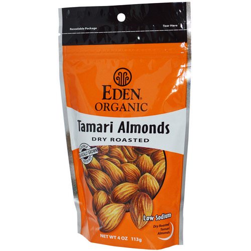 Eden Foods, Organic Tamari Almonds, Dry Roasted, 4 oz (113 g) فوائد