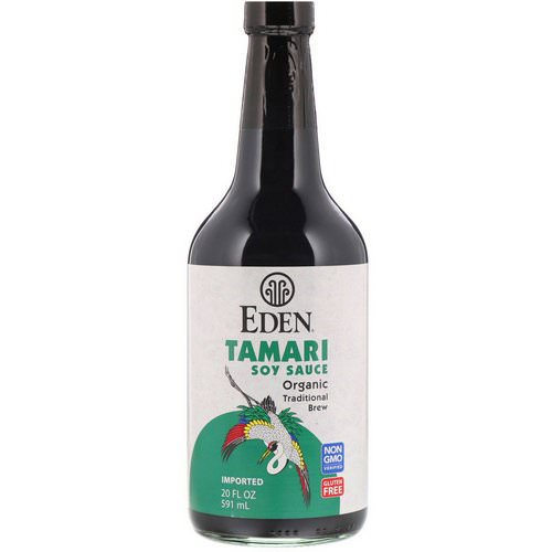 Eden Foods, Organic Tamari Soy Sauce, 20 fl oz (592 ml) فوائد