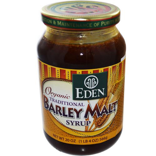 Eden Foods, Organic Traditional Barley Malt Syrup, 1.25 lbs (566 g) فوائد