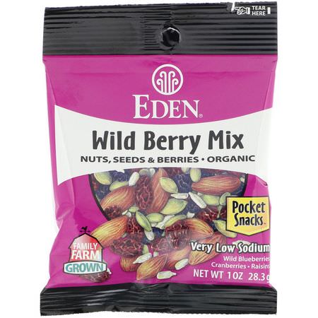 Eden Foods Mixed Nuts Trail Mix Snack Mixes - مزيج ال,جبات الخفيفة, ال,جبات الخفيفة, مزيج الحل,يات, المكسرات المختلطة