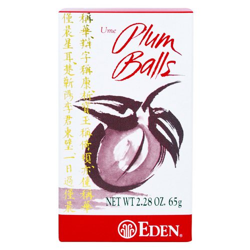 Eden Foods, Ume Plum Balls, 2.28 oz (65 g) فوائد