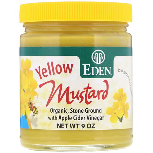 Eden Foods, Yellow Mustard, 9 oz فوائد