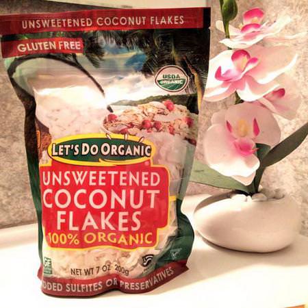 Edward & Sons, Let's Do Organic, 100% Organic Unsweetened Coconut Flakes, 7 oz (200 g)