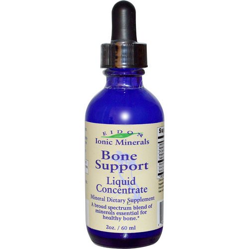 Eidon Mineral Supplements, Ionic Minerals, Bone Support, Liquid Concentrate, 2 oz (60 ml) فوائد