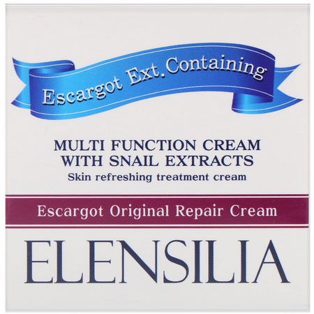 Elensilia, Escargot Original Repair Cream, 50 g:مرطبات K-جمال, الكريمات