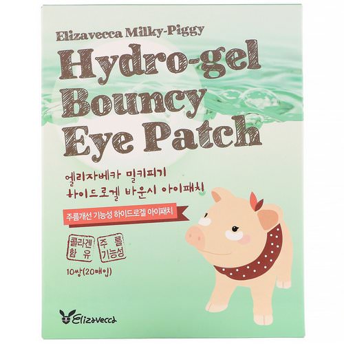 Elizavecca, Milky Piggy, Hydro-gel Bouncy Eye Patch, 10 Pairs فوائد