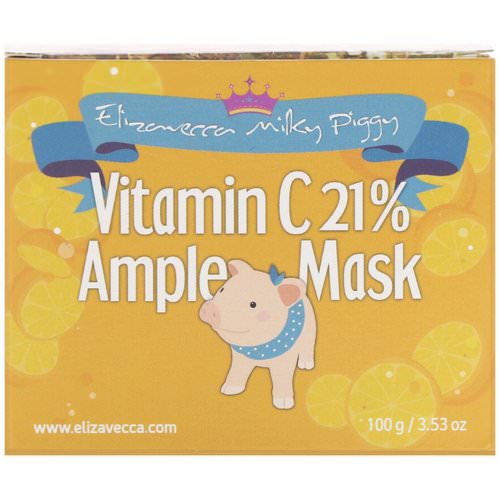 Elizavecca, Milky Piggy, Vitamin C 21% Ample Mask, 3.53 oz (100 g) فوائد