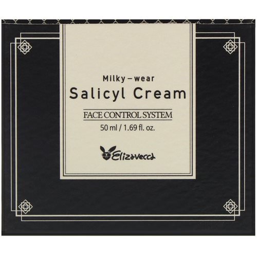 Elizavecca, Milky-Wear, Salicyl Cream, Face Control System, 1.69 fl oz (50 ml) فوائد