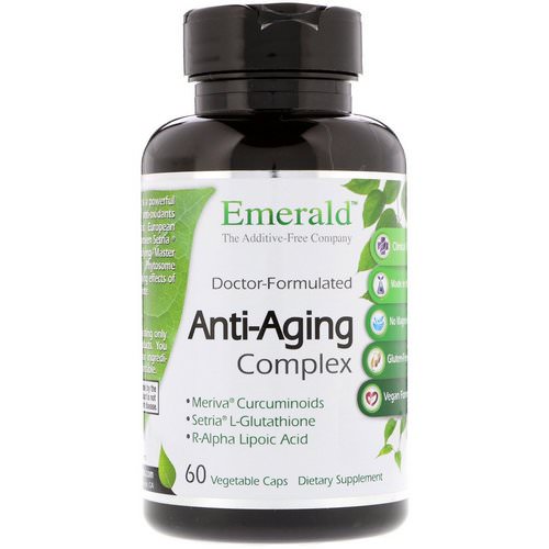 Emerald Laboratories, Anti-Aging Complex, 60 Vegetable Caps فوائد