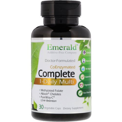 Emerald Laboratories, CoEnzymated Complete 1-Daily Multi, 30 Vegetable Caps فوائد