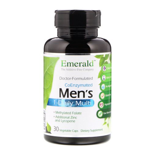 Emerald Laboratories, CoEnzymated Men's 1-Daily Multi, 30 Vegetable Caps فوائد