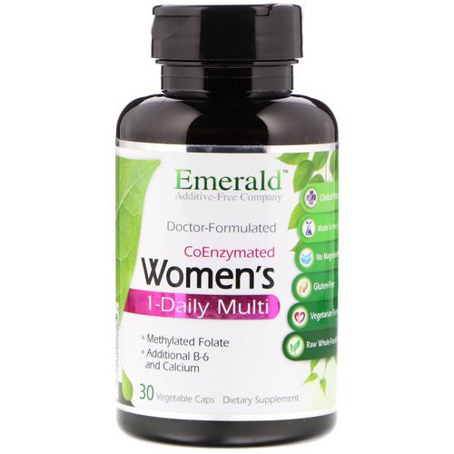 Emerald Laboratories, CoEnzymated Women's 1-Daily Multi, 30 Vegetable Caps فوائد