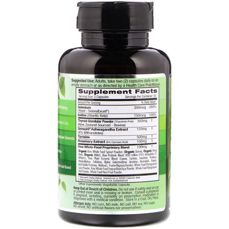 Emerald Laboratories, Thyroid Health, 60 Vegetable Caps:الغدة الدرقية, المكملات الغذائية
