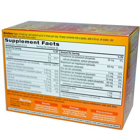Emergen-C, Vitamin C, Flavored Fizzy Drink Mix, Tangerine, 1,000 mg, 30 Packets, 9.4 g Each:الإنفل,نزا ,السعال