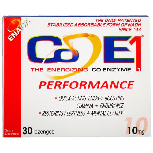 ENADA, The Energizing Co-Enzyme, Performance, 10 mg, 30 Lozenges فوائد