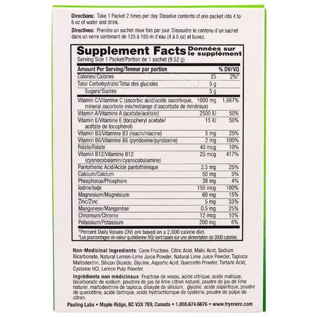 Ener-C, Vitamin C, Effervescent Powdered Drink Mix, Lemon Lime, 30 Packets, 10.1 oz. (285.6 g):الأنفل,نزا ,السعال