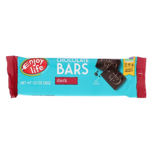 Enjoy Life Foods, Chocolate Bars, Dark, 1.12 oz (32 g) فوائد