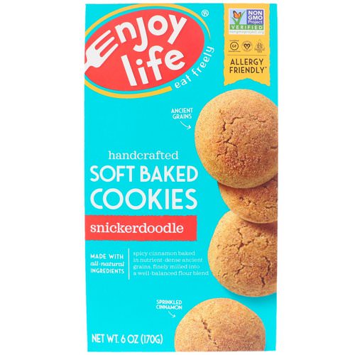 Enjoy Life Foods, Soft Baked Cookies, Snickerdoodle, 6 oz (170 g) فوائد